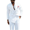 White Double Breasted Men Suits Slim Fit Wedding Groom Tuxedos 2 Piece Casual Style Male  Costume Homme (Jacket+Pants)