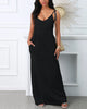 Women's HALF print V-neck strap sexy dress