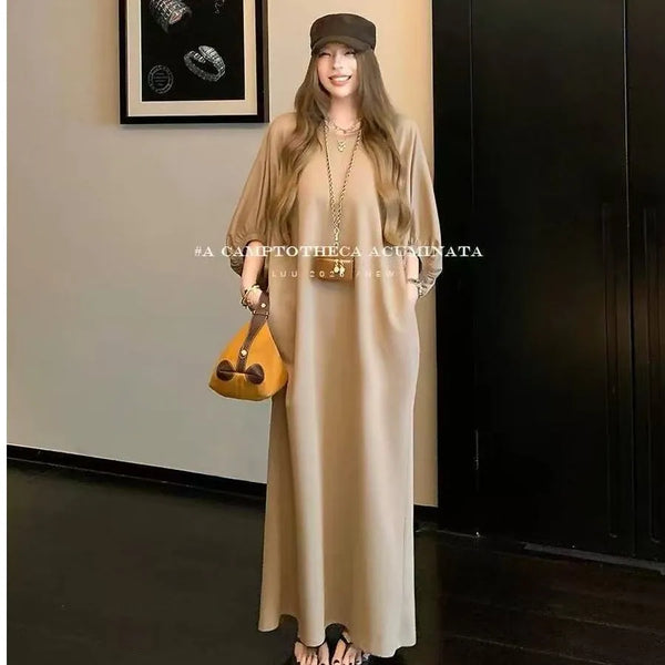 Plus Size Women's Summer Design Relaxed Fit Dress Fits 220-331 lb