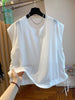 Plus Size Women's Summer New-Style Sleeveless Relaxed Fit Shirt Fits 331 lb