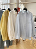 Plus Size Women's Casual Embroidered Long-Sleeve Relaxed Fit Shirt Fits 331 lb