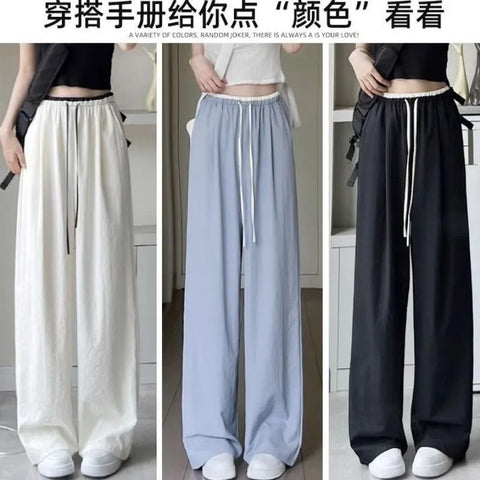 Plus Size Women's Summer Casual Relaxed Fit Pants Fits 88-331 lb