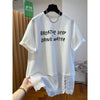 Plus Size Women's Summer Casual Patchwork Printed Mesh Short-Sleeve Relaxed Fit T-Shirt Fits 331 lb