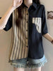 Plus Size Women's Summer New-Style Short-Sleeve Relaxed Fit Shirt Fits 331 lb