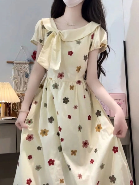 Plus Size Women's Beautiful New-Style Floral Dress Fits 331 lb