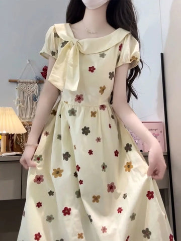 Plus Size Women's Beautiful New-Style Floral Dress Fits 331 lb