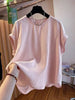 Plus Size Women's New-Style Short-Sleeve Relaxed Fit T-Shirt Fits 331 lb