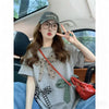 Plus Size Women's Summer New-Style Bow Short-Sleeve Relaxed Fit T-Shirt Fits 331 lb