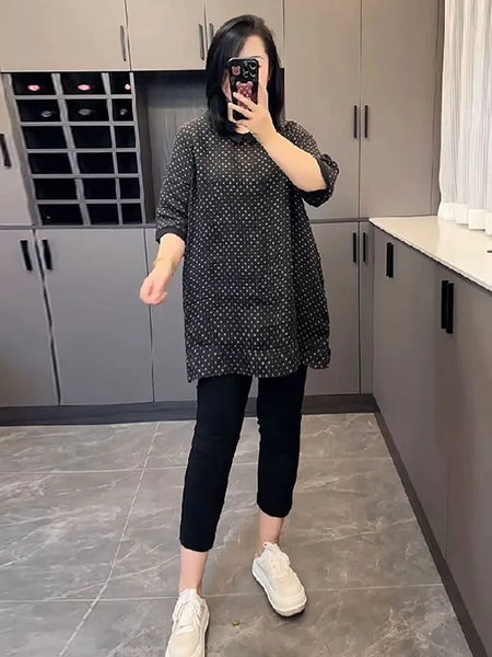 Plus Size Women's Summer New-Style Shirt Fits 331 lb