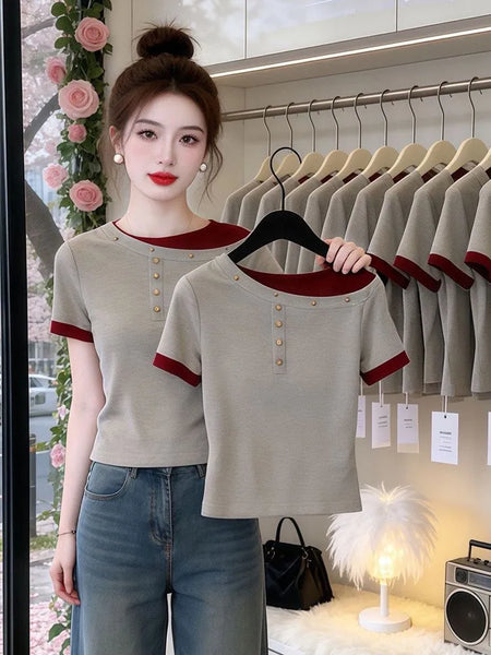 Plus Size Women's Summer New-Style Short-Sleeve T-Shirt Fits 265 lb