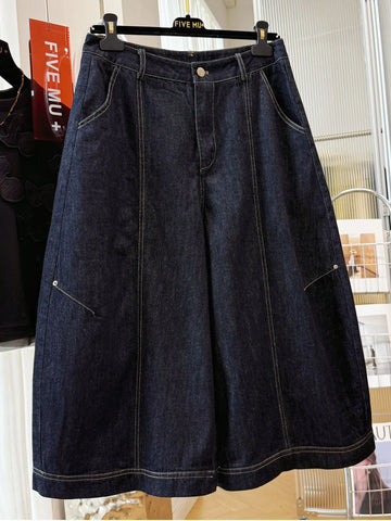 Plus Size Women's Summer New-Style Casual Denim Relaxed Fit Pants Fits 88-331 lb