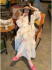 Plus Size Women's French-Style Elegant Printed Relaxed Fit Dress Fits 331 lb