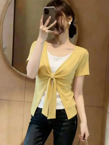 Plus Size Women's Summer Casual Short-Sleeve T-Shirt Fits 331 lb