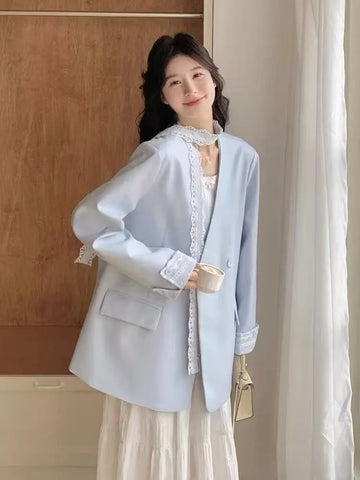 Plus Size Women's Spring Summer New-Style Long-Sleeve Blazer Fits 220-331 lb
