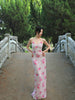 Wanxiang Huayu Skirt Spring Garden Light Pink Mesh New Chinese Style Halter Dress