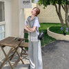 Plus Size Women's Summer Fashionable New-Style Casual Two-Piece Set Fits 265 lb
