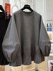 Plus Size Women's New-Style Long-Sleeve Relaxed Fit Sweatshirt Fits 331 lb