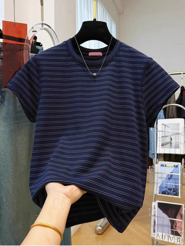 Plus Size Summer New-Style Casual Short-Sleeve Relaxed Fit T-Shirt Fits 99-331 lb