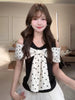 Plus Size Women's Summer French-Style Vintage Sleeveless Shirt Fits 331 lb