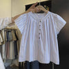 Plus Size Women's Summer Relaxed Fit Shirt Fits 331 lb