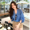 Plus Size Women's Elegant Casual Long-Sleeve Relaxed Fit Shirt Fits 331 lb
