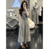 Plus Size Women's Summer Elegant Casual Two-Piece Set