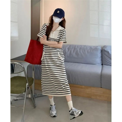 Plus Size Women's Summer Relaxed Fit Dress Fits 331 lb