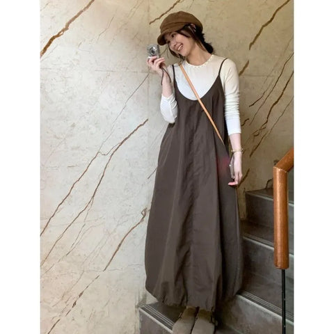 Plus Size Women's Vintage Camisole Dress Fits 331 lb