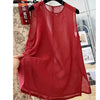 Plus Size Women's Summer French-Style New-Style Sleeveless Relaxed Fit Shirt Fits 331 lb
