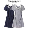 Plus Size Summer Patchwork Dress Fits 331 lb