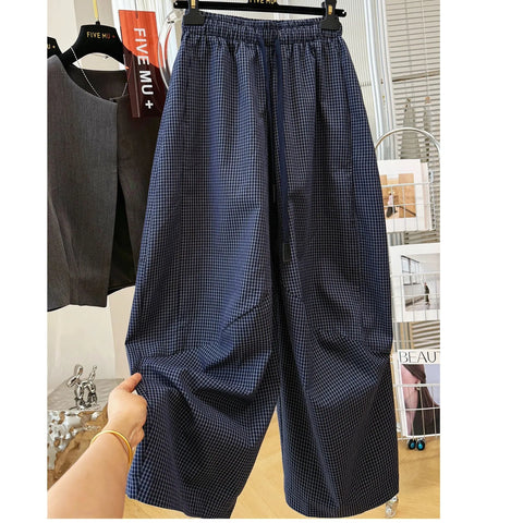 Plus Size Women's Spring Summer New-Style Vintage Casual Relaxed Fit Pants Fits 331 lb