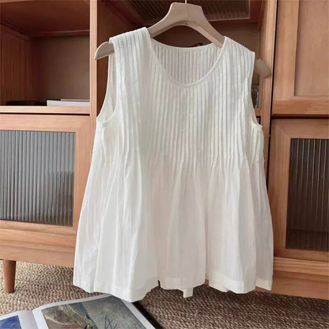 Plus Size Women's Summer Sleeveless Shirt Fits 331 lb