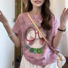 Plus Size Women's Summer Design Printed Short-Sleeve Relaxed Fit T-Shirt