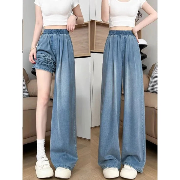 Plus Size Women's Summer Denim Pants