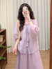 Plus Size Women's French-Style Elegant New-Style Two-Piece Set Fits 331 lb