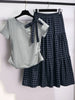 Plus Size Summer Fashionable New-Style Bow Two-Piece Set Fits 331 lb