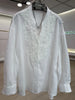 Plus Size Women's New-Style Lace Patchwork Shirt Fits 331 lb