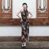 Prince Zhuang's Butterfly Dream Skirt Ancient Chinese Style Original Elegant Sleeveless Modified Cheongsam Dress