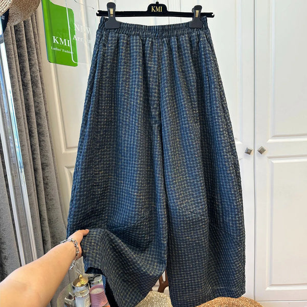 Plus Size Women's Summer Vintage Casual Relaxed Fit Pants Fits 331 lb