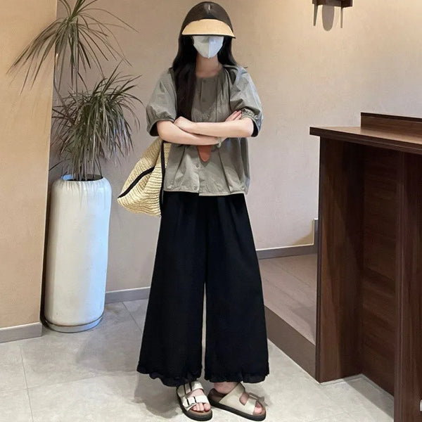 Plus Size Women's Summer New-Style Casual Relaxed Fit Pants Fits 331 lb