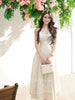 Renaissance Romance Understated Chic Sophisticated Lace Early Spring Elegant Dress