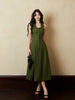 Scarlett Double Collar Waist-Tie Suit Elegant Simple Dress