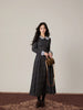 Piano Lesson French Doll Collar Waist-Hugging Mid-Length British Style Dress for Women Autumn