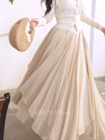Radiant Life Irregular Heavy-duty 9-meter Lightweight Soft and Coarse Organza Birthday Skirt