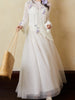 Flowy Mesh Elegant Escaped Princess Gentle Draping Half Skirt