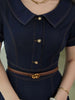 Genuine Leather Cowhide Elegant Knot Design Retro Belt