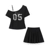 Women's Summer Fashionable Casual Two-Piece Set Fits 331 lb