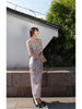 Yan Ya Qing Gui Skirt Classical Romantic Zen Floral Retro Slim Chinese Style Halter Dress