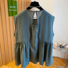Plus Size Summer Design Sleeveless Relaxed Fit Shirt Fits 331 lb