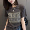 Plus Size Women's Summer New-Style Short-Sleeve T-Shirt Fits 265 lb
